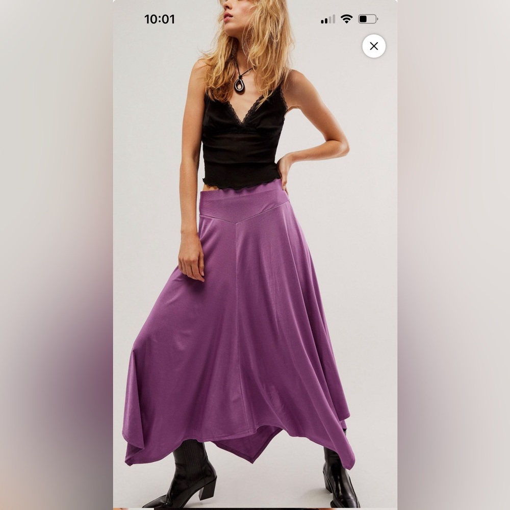 NWT Free People Amelia Pull On Maxi Skirt